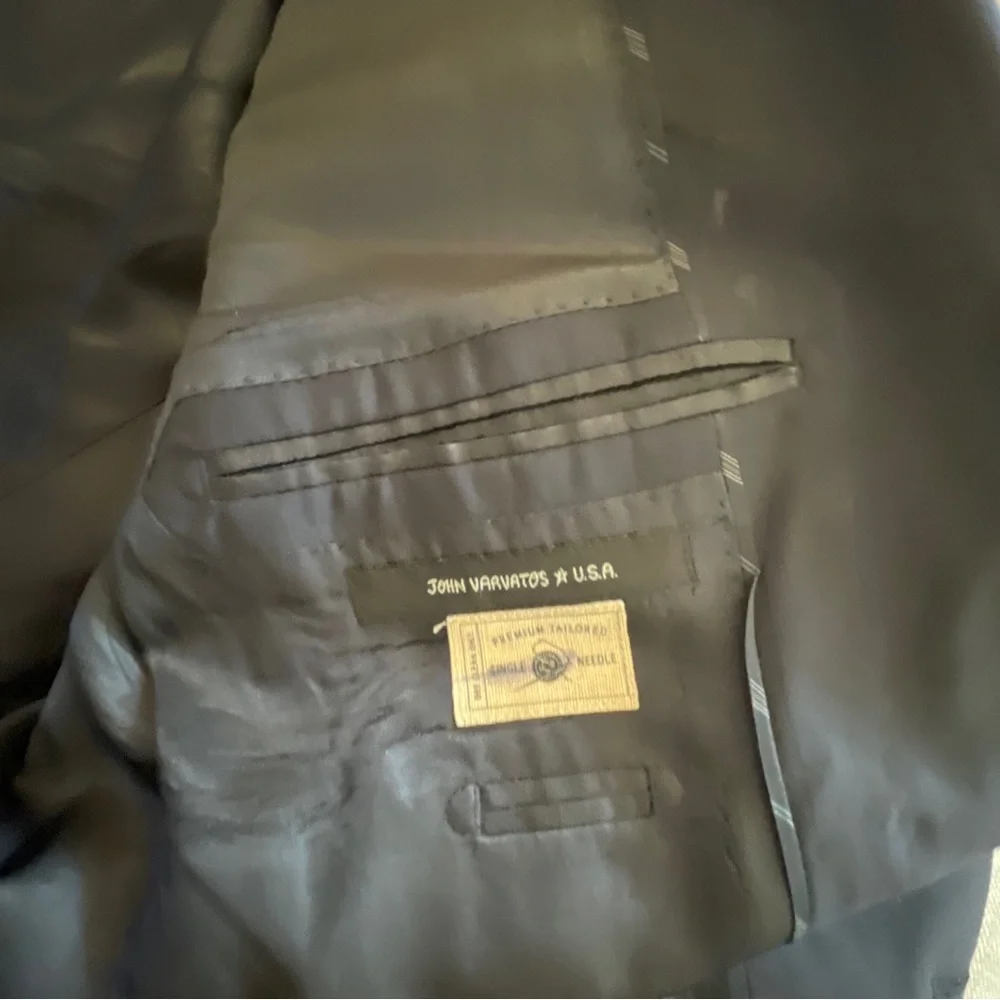 John Varvatos Slim Fit Wool Suit Jacket‎ in Dark Navy Size 46 R $448